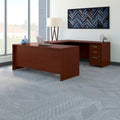 U-Shaped Desk Bundle with Mobile File Cabinet, 1-Person, 72W