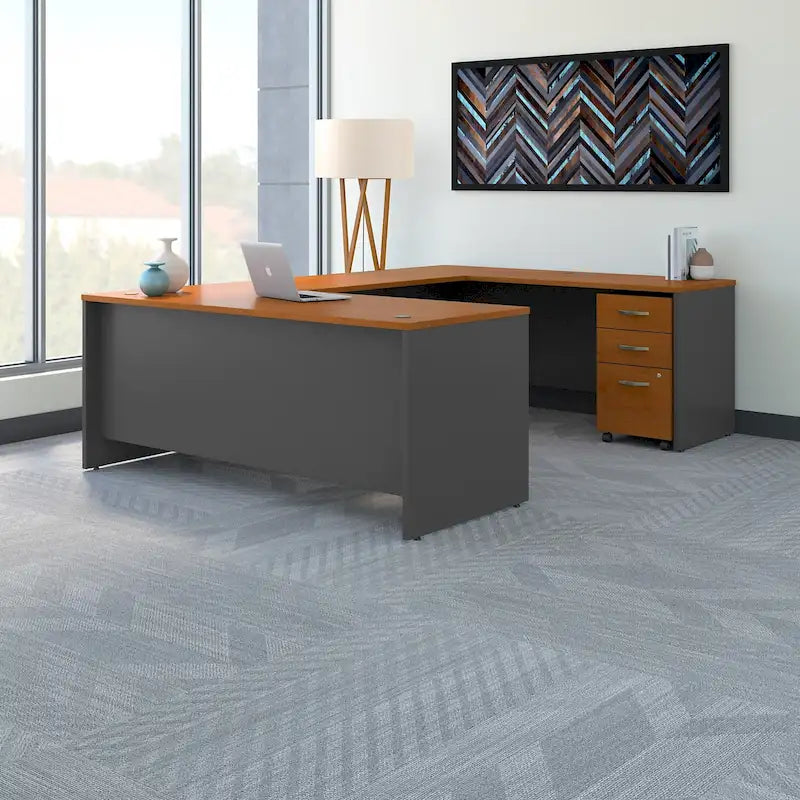 Series C 72W U Shaped Desk with Drawers by