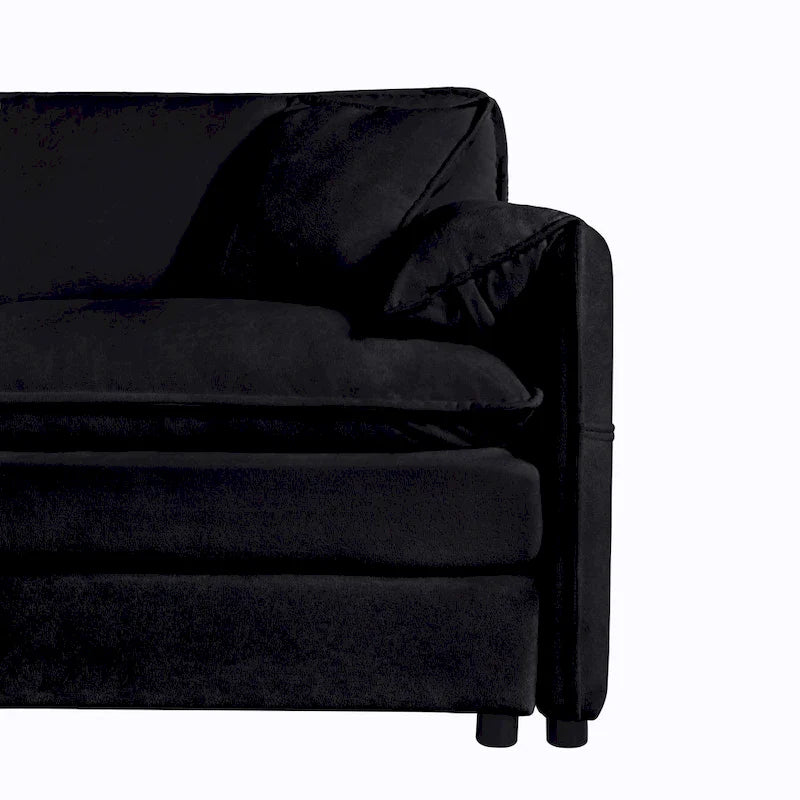 64 Oversized Chenille 2-Seater Sofa with DIY Combo & Storage Pockets