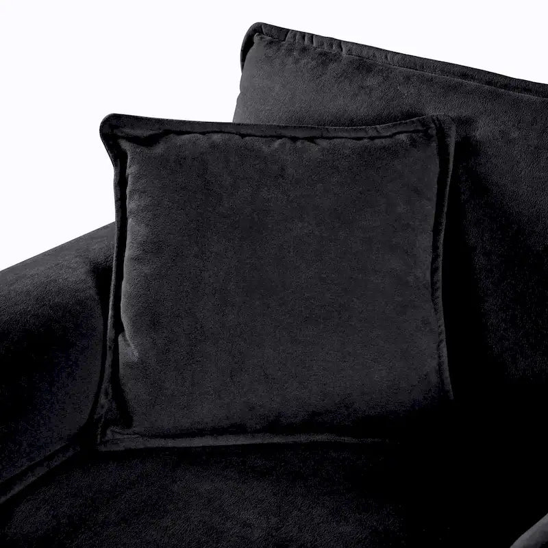 64 Oversized Chenille 2-Seater Sofa with DIY Combo & Storage Pockets