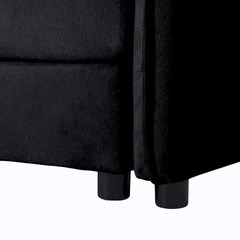 64 Oversized Chenille 2-Seater Sofa with DIY Combo & Storage Pockets