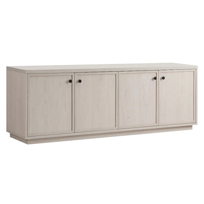 Alder White / Black Grain / White TV Stand for 2, Fits TVs up to 75"