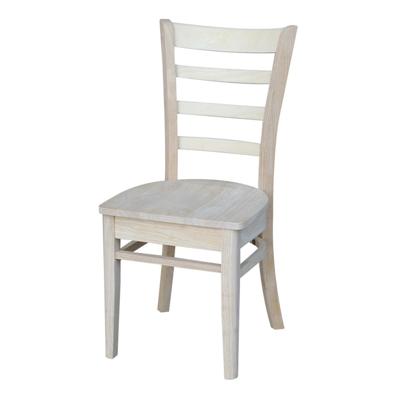 Multi-Color Solid Wood Dining Side Chair, Set of 2