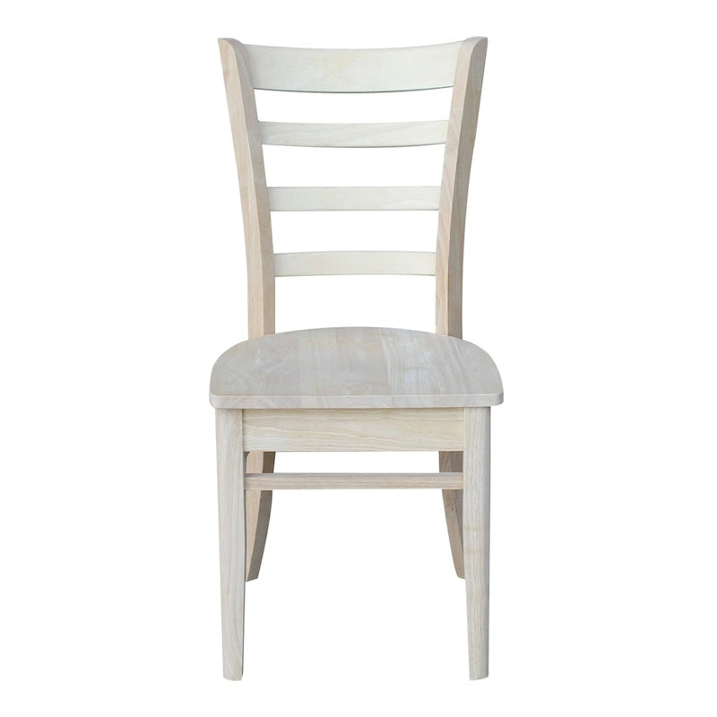 Multi-Color Solid Wood Dining Side Chair, Set of 2