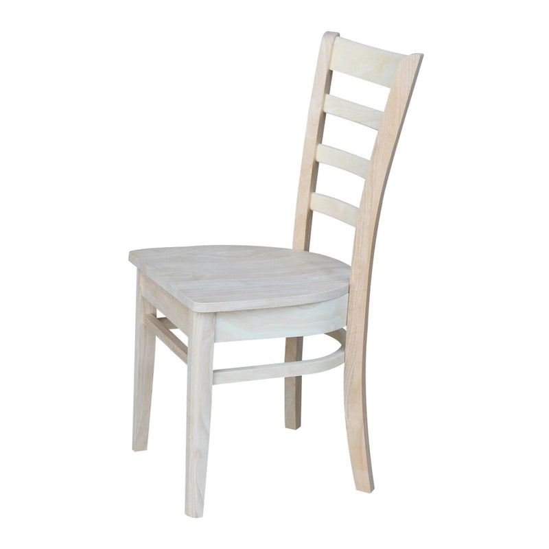 Multi-Color Solid Wood Dining Side Chair, Set of 2