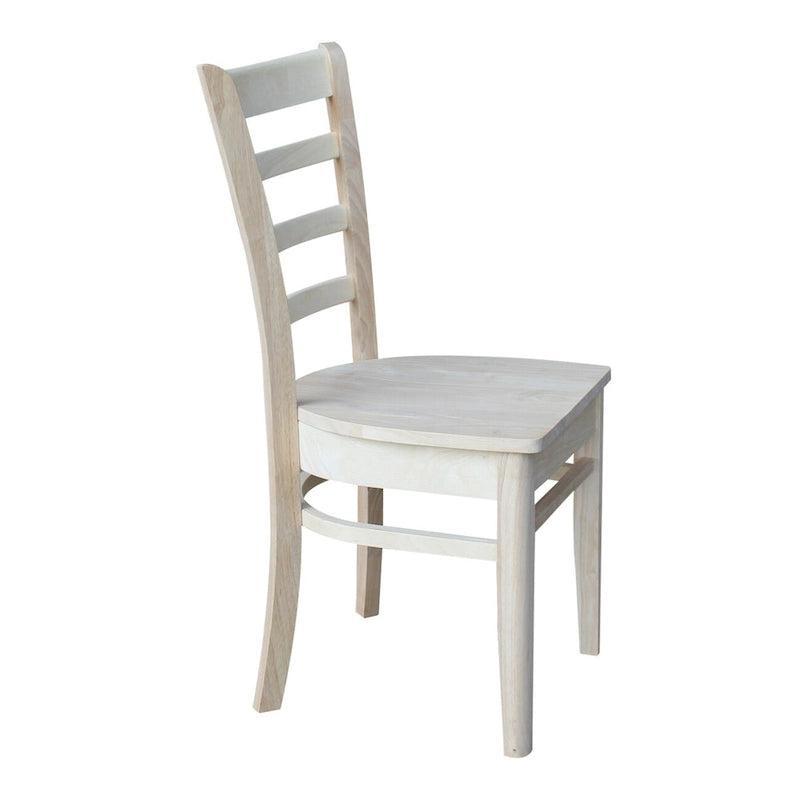 Multi-Color Solid Wood Dining Side Chair, Set of 2