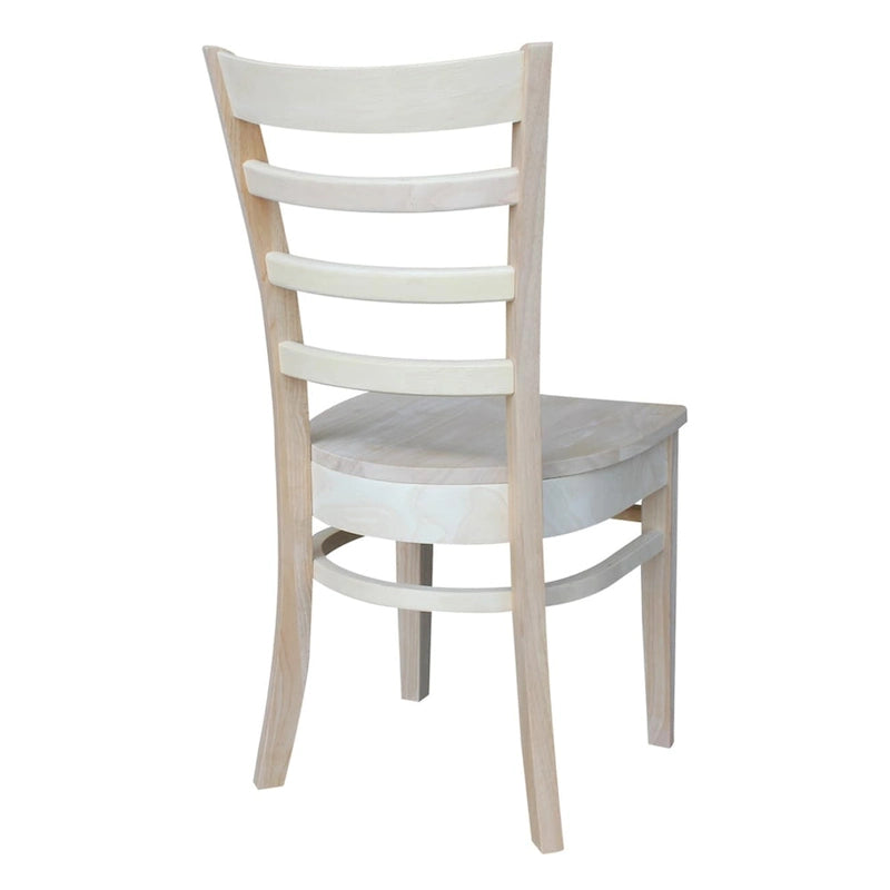 Multi-Color Solid Wood Dining Side Chair, Set of 2