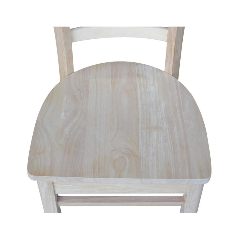 Multi-Color Solid Wood Dining Side Chair, Set of 2