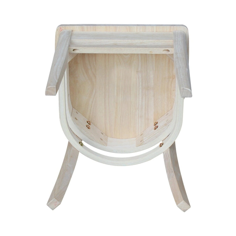 Multi-Color Solid Wood Dining Side Chair, Set of 2