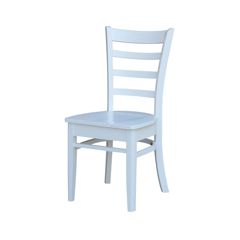 Multi-Color Solid Wood Dining Side Chair, Set of 2