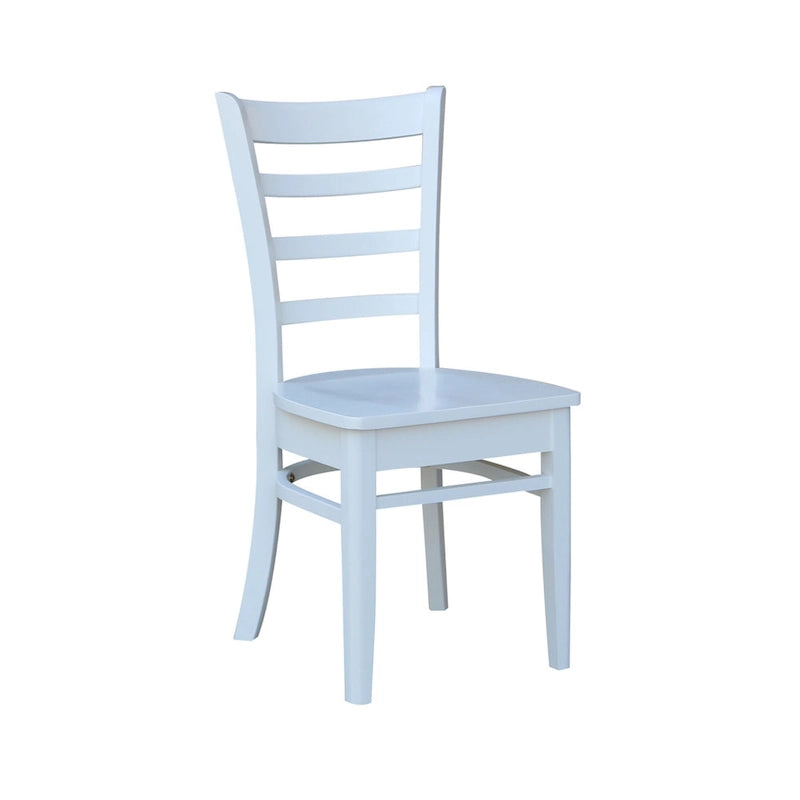 Multi-Color Solid Wood Dining Side Chair, Set of 2