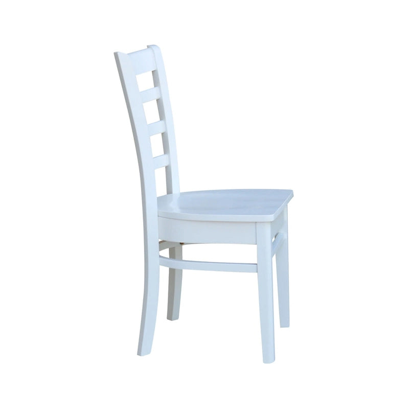Multi-Color Solid Wood Dining Side Chair, Set of 2