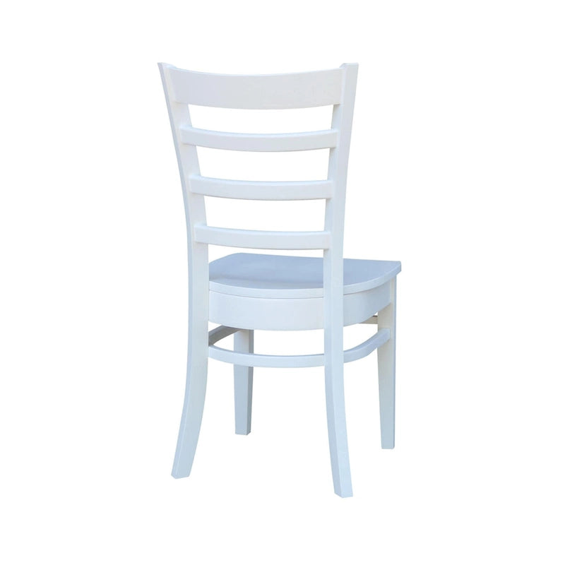 Multi-Color Solid Wood Dining Side Chair, Set of 2