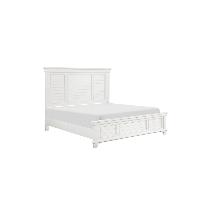 White Panel Bedroom Set for 2 – 6-Piece