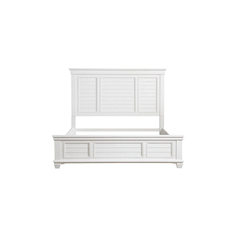 Leo 6 Piece White Modern Panel Bedroom Set