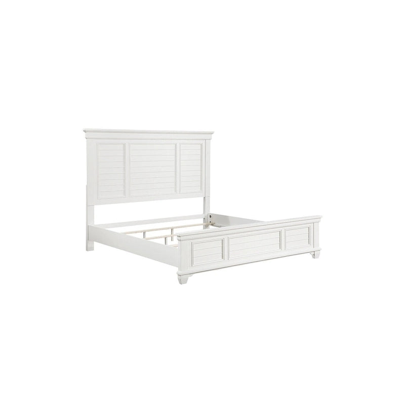 Leo 6 Piece White Modern Panel Bedroom Set