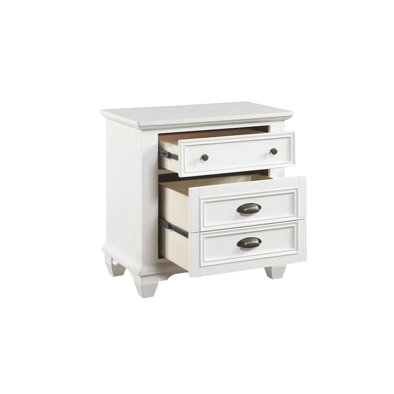 White Panel Bedroom Set for 2 – 6-Piece