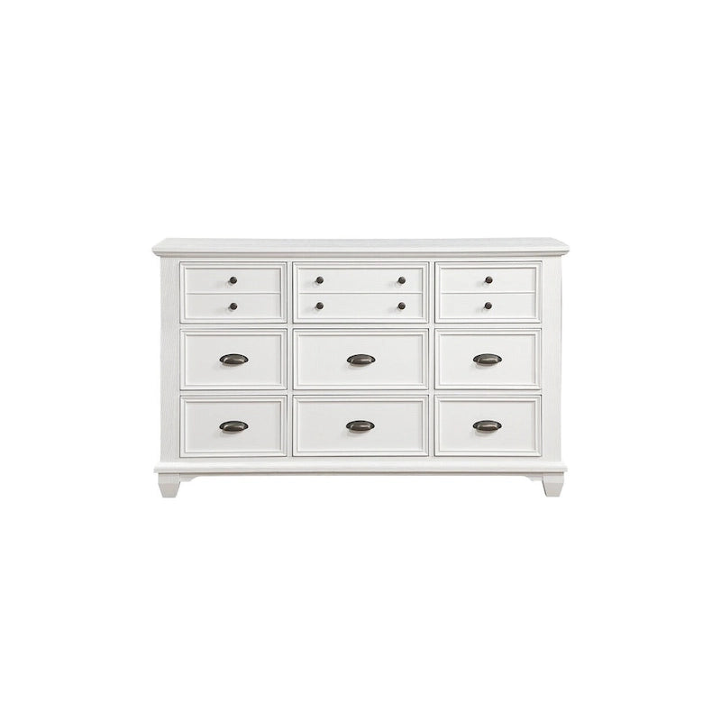 White Panel Bedroom Set for 2 – 6-Piece