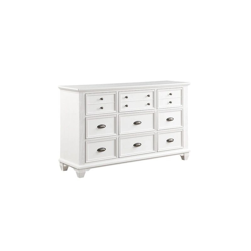 White Panel Bedroom Set for 2 – 6-Piece