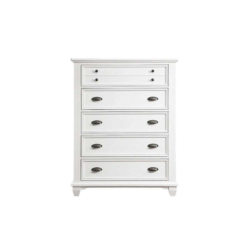 White Panel Bedroom Set for 2 – 6-Piece