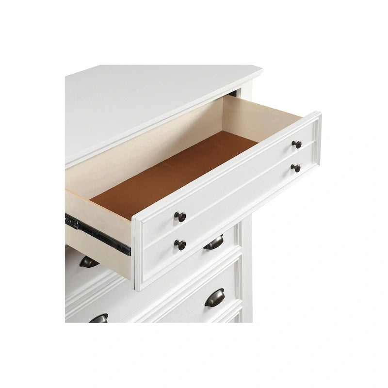 White Panel Bedroom Set for 2 – 6-Piece