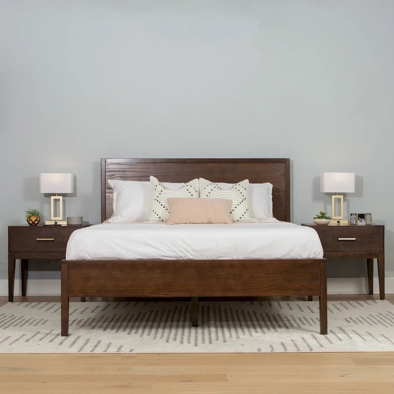 Plank and Beam 3 Piece Queen-Size Bedroom Set with 2 Nightstands