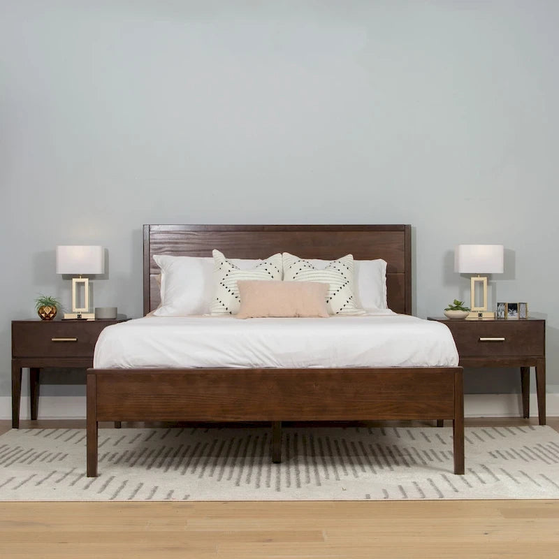 Plank and Beam 3 Piece Queen-Size Bedroom Set with 2 Nightstands