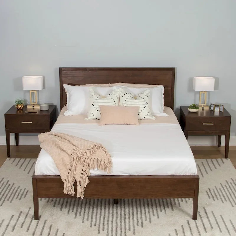Plank and Beam 3 Piece Queen-Size Bedroom Set with 2 Nightstands