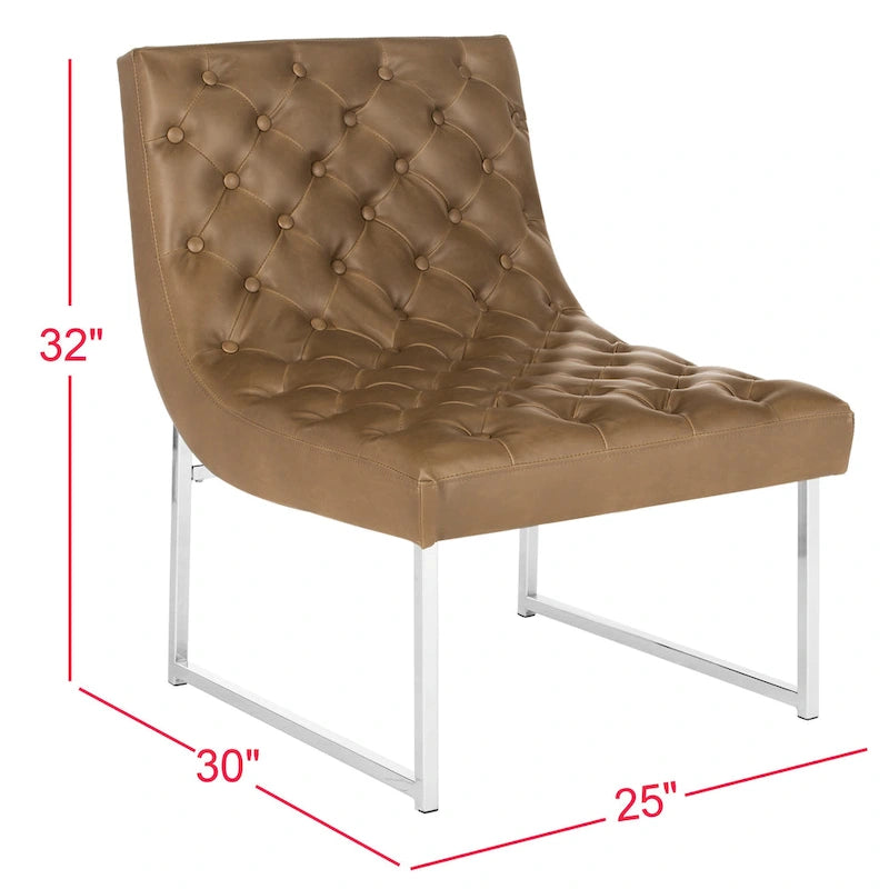 Navy / Antique Taupe Velvet Tufted Club Chair for 1, Mid-Century Modern, 25"W x 30"D x 32"H