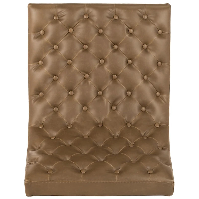 Navy / Antique Taupe Velvet Tufted Club Chair for 1, Mid-Century Modern, 25"W x 30"D x 32"H