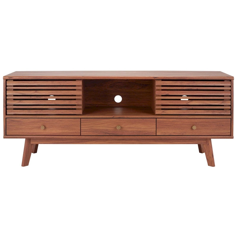 SAFAVIEH Ciera 3-Drawer Entertainment TV Media Stand (65 Flatscreen TV) - 58.7 In. x 15.2 In. x 23.9 In. - 59Wx15Dx24H