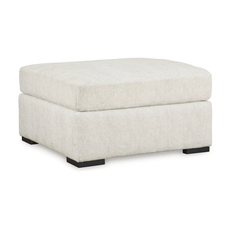 Chessington Ivory Oversized Accent Ottoman