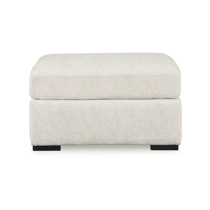 Chessington Ivory Oversized Accent Ottoman