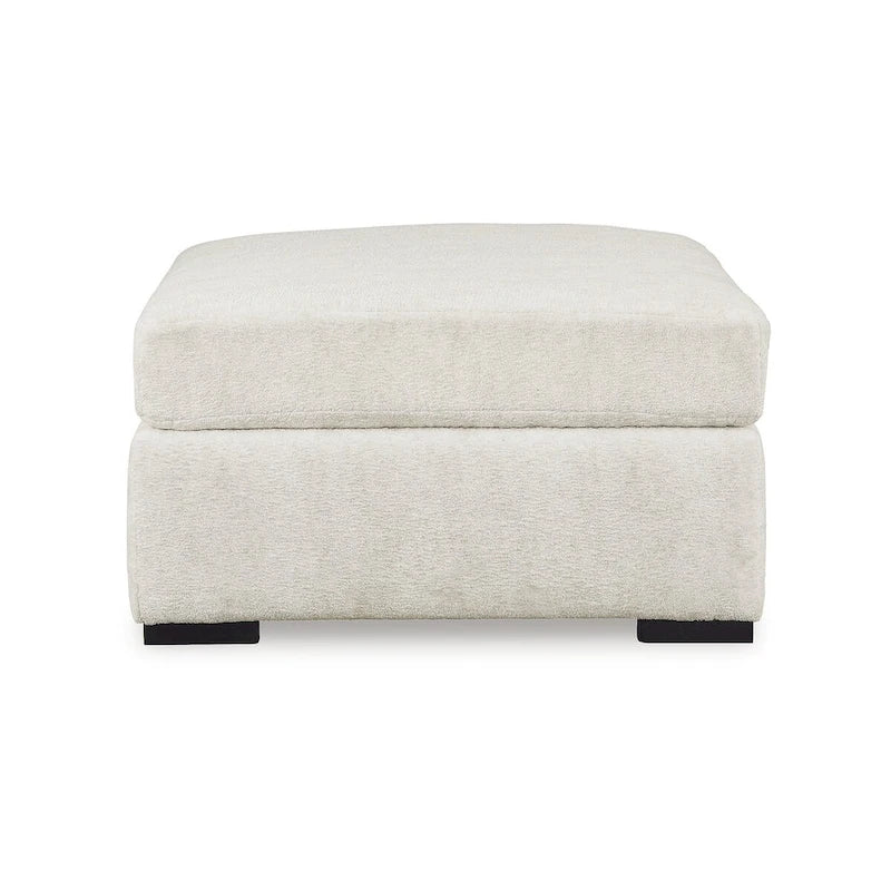 Chessington Ivory Oversized Accent Ottoman