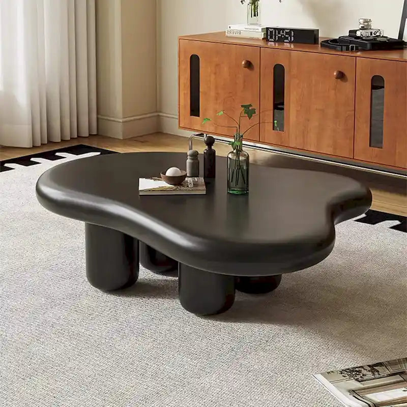 48.43 Modern Cloud Shaped Coffee Table for livingroom, 4 Legged Coffee Table - 48.4