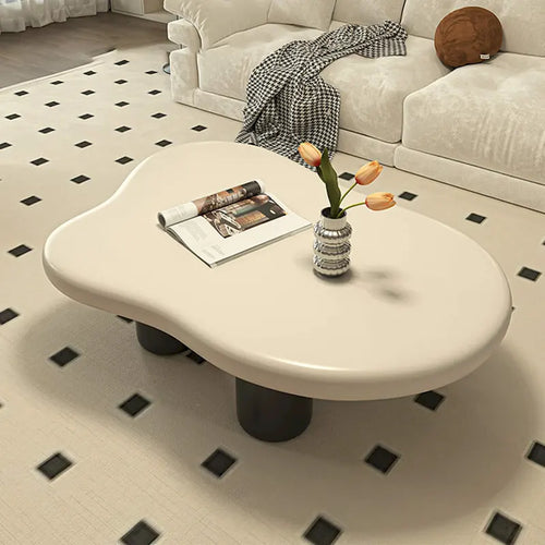 48.43 Modern Cloud Shaped Coffee Table for livingroom, 4 Legged Coffee Table - 48.4