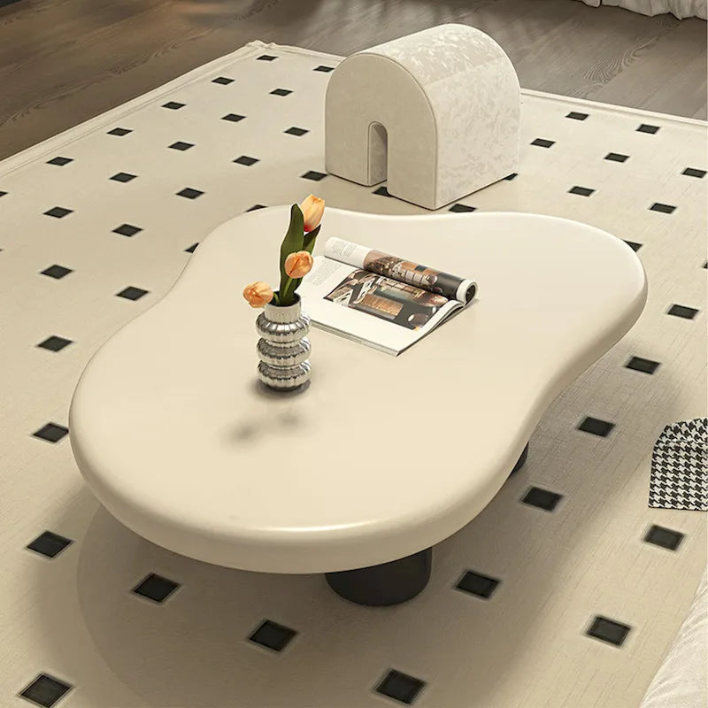 48.43 Modern Cloud Shaped Coffee Table for livingroom, 4 Legged Coffee Table - 48.4