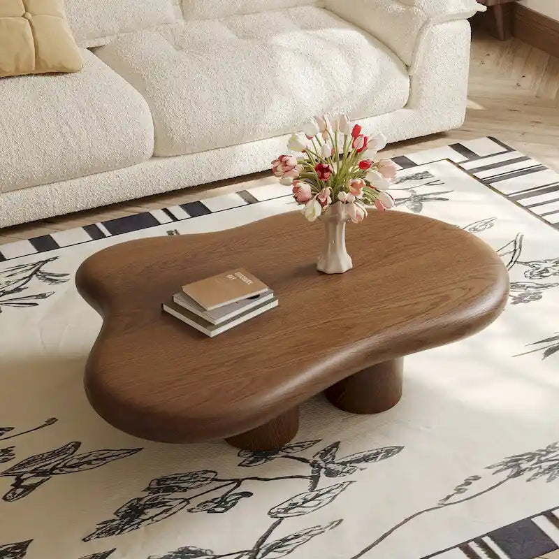 48.43 Modern Cloud Shaped Coffee Table for livingroom, 4 Legged Coffee Table - 48.4