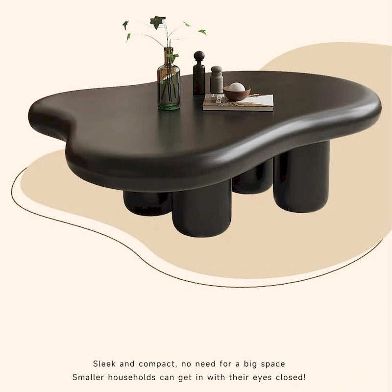 48.43 Modern Cloud Shaped Coffee Table for livingroom, 4 Legged Coffee Table - 48.4