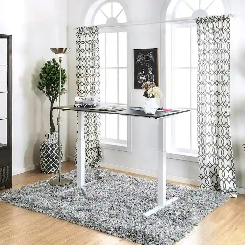 Furniture of America Hix Industrial Adjustable Standing Desk