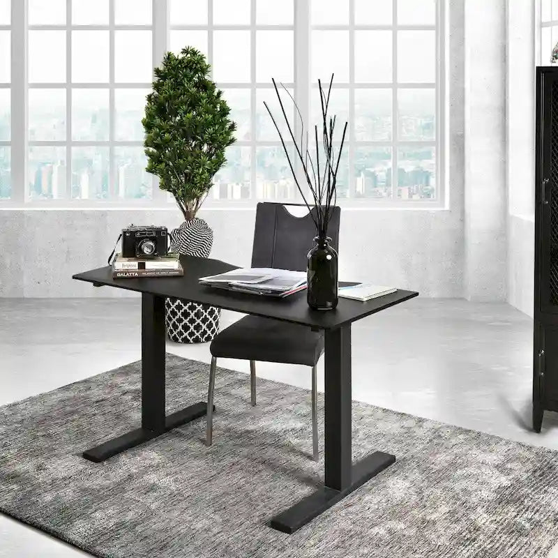 Furniture of America Hix Industrial Adjustable Standing Desk