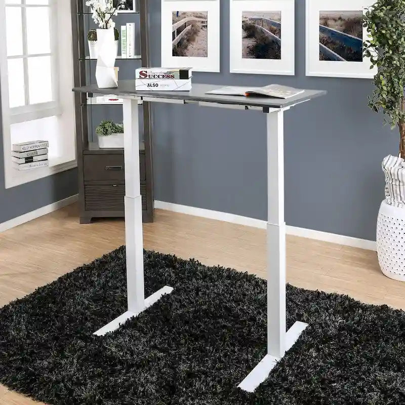 Furniture of America Hix Industrial Adjustable Standing Desk