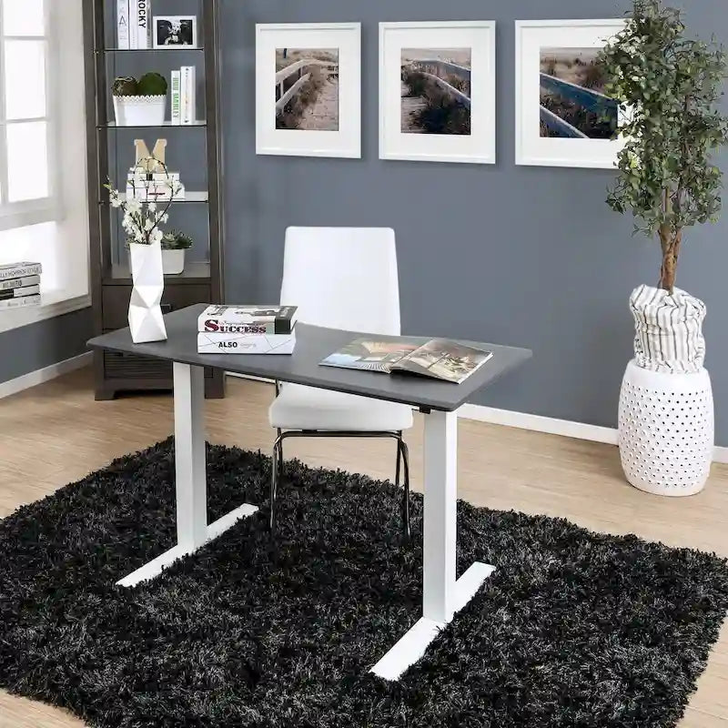 Furniture of America Hix Industrial Adjustable Standing Desk