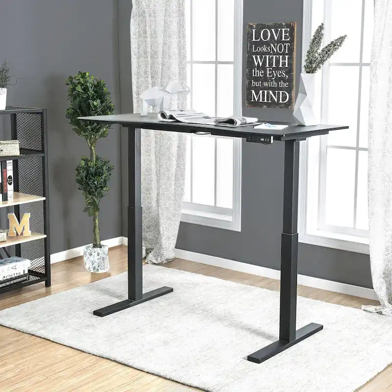 Furniture of America Hix Industrial Adjustable Standing Desk