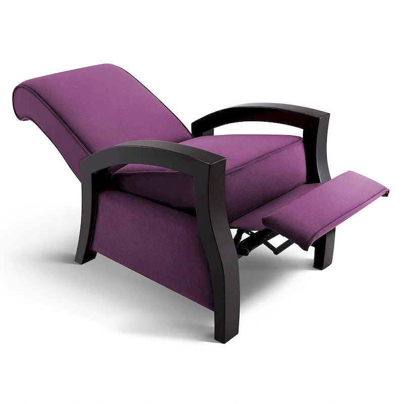 Purple Microvelvet Recliner Chair – Single Seat
