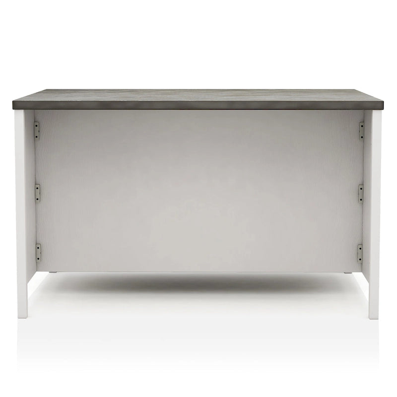 Hanto Transitional White Solid Wood Storage 7-Piece Counter Height Dining Set by Furniture of America