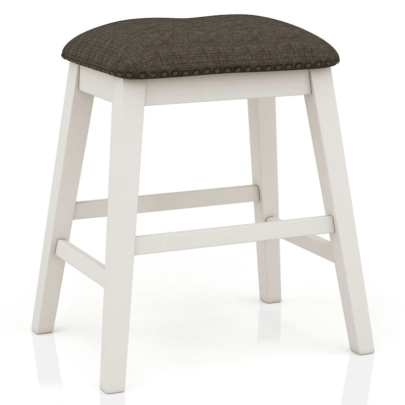 Hanto Transitional White Solid Wood Storage 7-Piece Counter Height Dining Set by Furniture of America